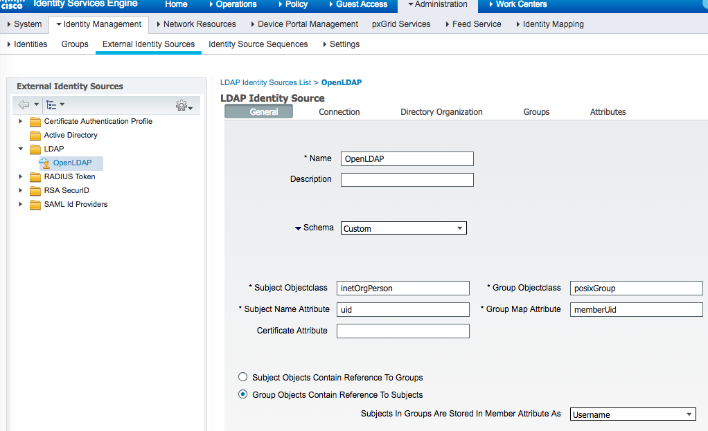 ISE-OpenLDAP-Settings