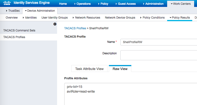 ISE-tacacs-profile-shell-profile-RW